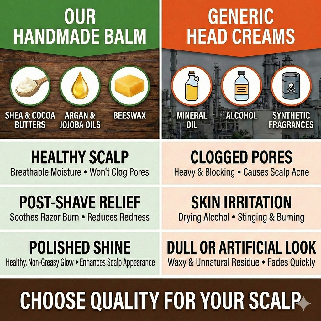 Bald Head Moisturizer Balm – 9 Scents Available